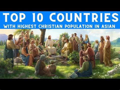 Top 10 Asian Countries With Highest Christian Population Comparisons