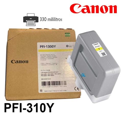 Tinta Canon Pfi Y Yellow Tx Original G Limagars Peru