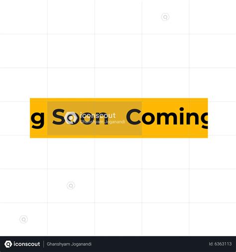 Coming Soon Banner Animated Icon download in JSON, LOTTIE or MP4 format