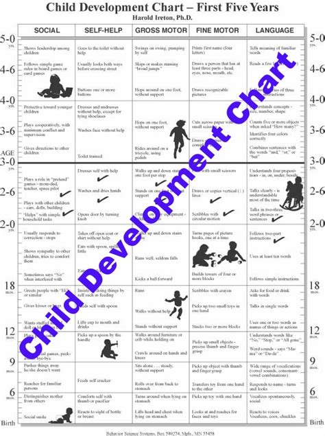 Child Development Chart — Child Development Review