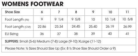 Shoe Size Template Printable Database