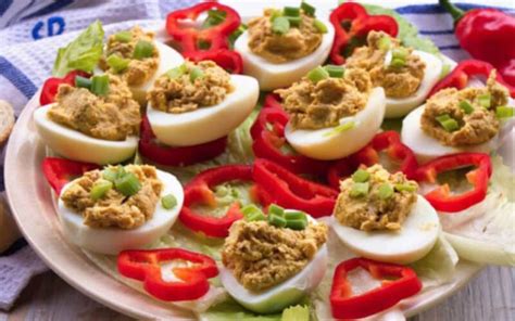 Oeufs Farcis Au Thon Et Salade Pi Montaise Toutes Recettes