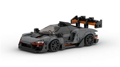 Lego Moc Mclaren Senna Grey Orange By Championmocs Rebrickable