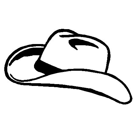 Hat black and white black cowboy hat clipart 3 - WikiClipArt