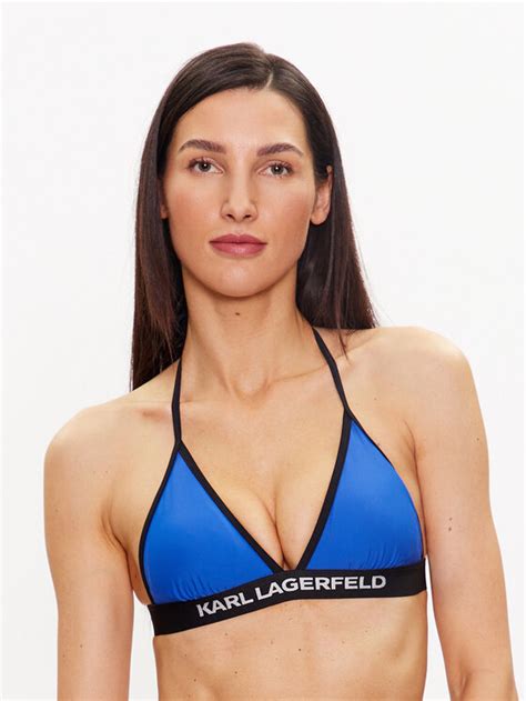 Karl Lagerfeld Haut De Bikini W Bleu Modivo Fr