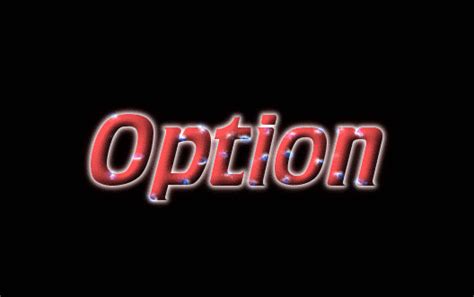 Option Logo Free Name Design Tool From Flaming Text