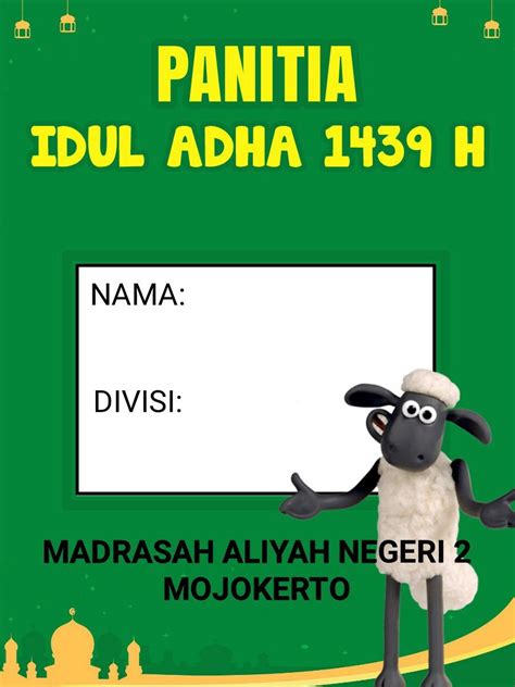 Desain Id Cardid Card Design Panitia Iduladha 1439 H Osis Man 2