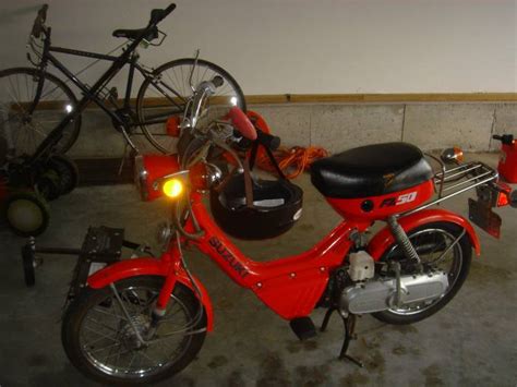 1989 Suzuki Fa50 Red Moped Photos — Moped Army