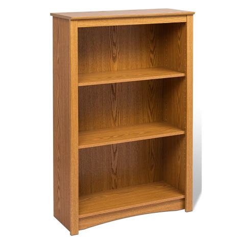 4 Shelf Wood Bookshelf In Oak Odl 3248