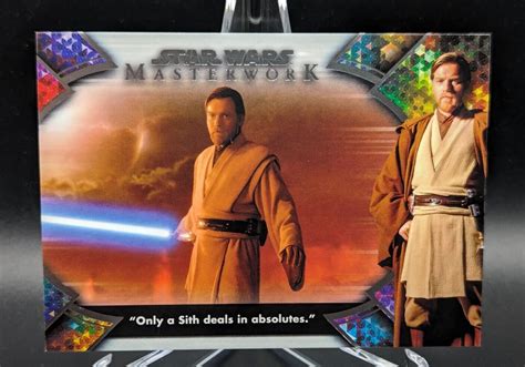 Star Wars Topps Masterwork 2022 Obi Wan Kenobi Quote OB1 2 Deal On