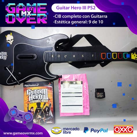 Guitar Hero Iii Cib Bundle Guitarra Ps2 Game Over