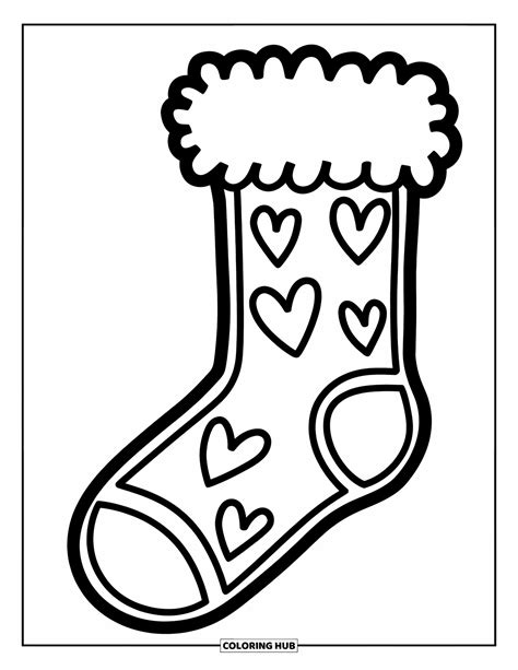 75+ Socken Ausmalbilder für Kinder & Erwachsene (Kostenlose PDFs zum