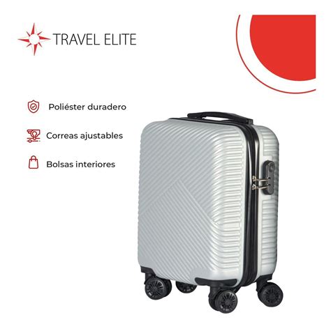 Maleta De Mano Abs Travel Elite Carry On Capacidad Kg Env O Gratis