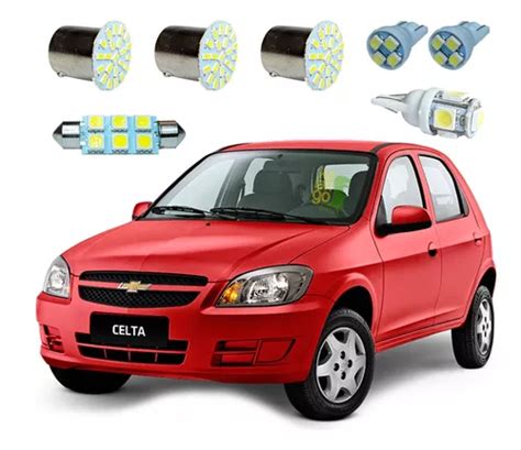 Farolete Luz Placa Ré Teto Kit Led Chevrolet Celta 2006 2017 MercadoLivre