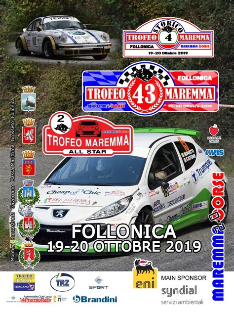 Rally tutto pronto per la 43ª edizione del trofeo Maremma Grosseto Sport