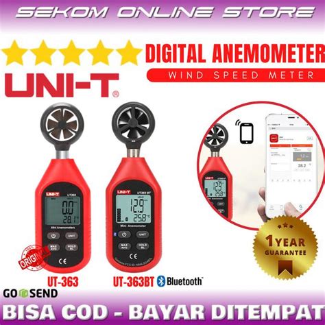 Jual Uni T Mini Digital Bluetooth Anemometer Wind Speed Meter Ut