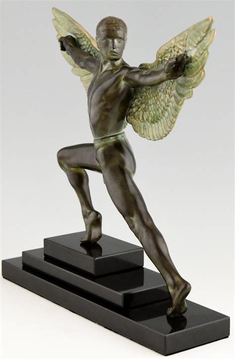 Art Deco Style Sculpture Icarus Deconamic