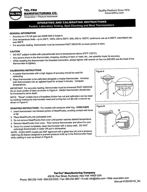 Tel Tru Calibration Instructions New England Cheesemaking Supply Co