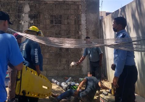 Albañil cae de una construcción de 4 metros altura