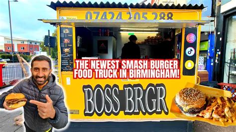 The Newest Smash Burger Food Truck In Birmingham Boss Brgr Youtube