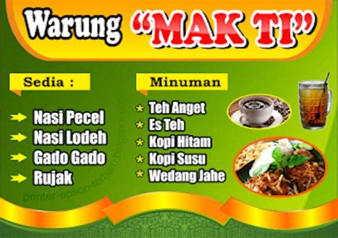 Contoh Spanduk Warung Makan Unik Background Contoh Brosur Terbaik