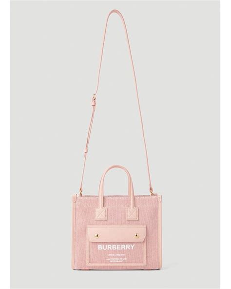 Burberry Freya Mini Tote Bag In Pink Lyst