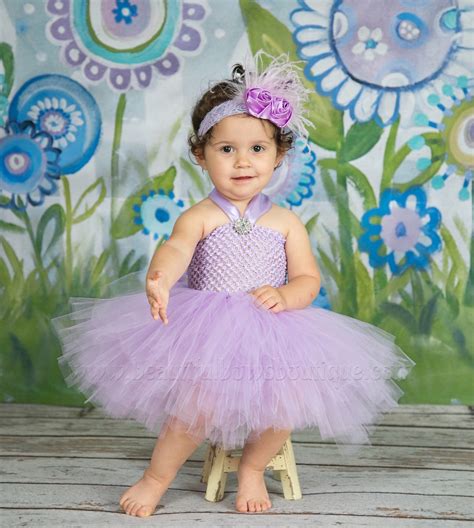 Lavender Baby Tutu Dresslight Purple Baby Girl Tutusorchid Tulle Tutu