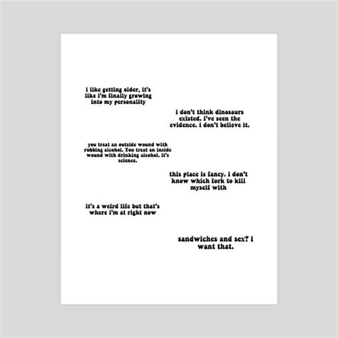 Nick Miller Quotes, an art print by Nestor NicholasRamirez - INPRNT