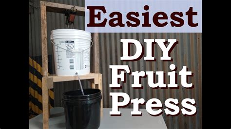 Homemade Fruit Press DIY YouTube