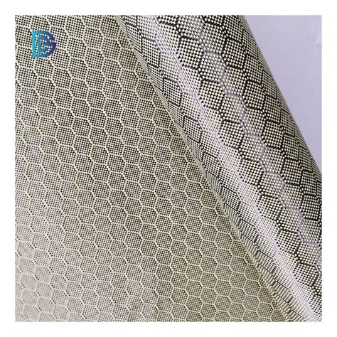 China Factory Hexagon Carbon Fiber Cloth Honeycomb Carbon Fiber Fabric