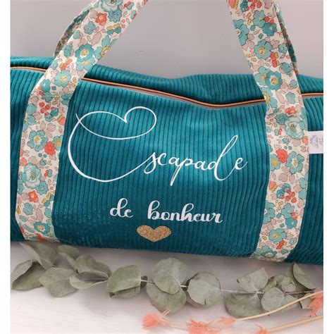 Sac Bowling Sac Week End En Liberty Betsy Velours Personnalis