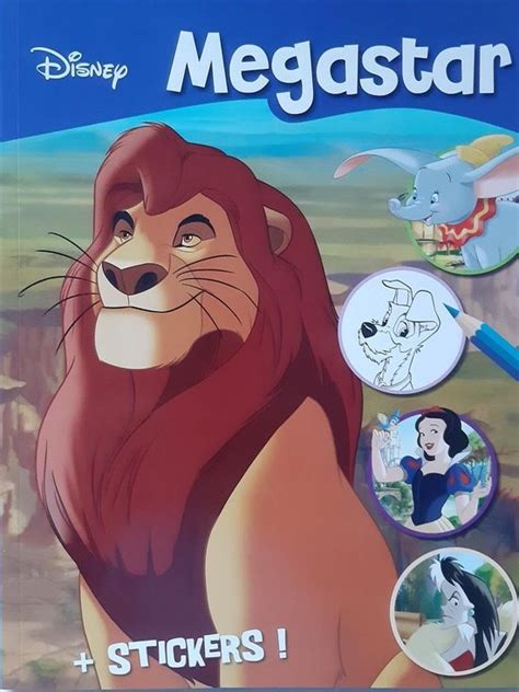 Disney Megastar Kleurboek Lion King Met Stickers Pinokkio