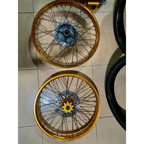 Jual Velg Scarlet Depan Belakang Ukuran 140 Ring 17 PNP Satria Fu