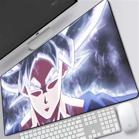 Dbz Goku Livid Ultra Instinct Form Extended Mouse Pad Saiyan Stuff