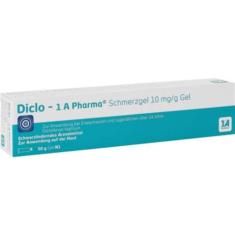 Diclo 1 A Pharma Schmerzgel 10 Mg G Gel Gel 50 G Bei Onfy De Kaufen