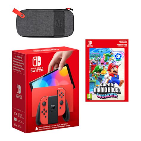 Nintendo Switch OLED Model Mario Red Edition Super Mario Bros