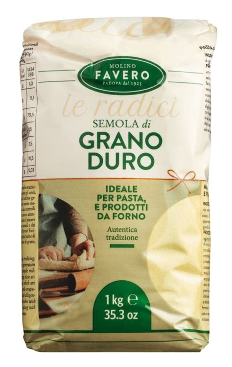 Semola di grano duro farine de blé dur favero 1000 g pack