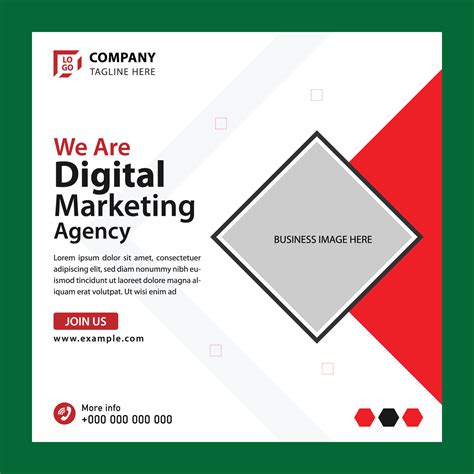 Digital Marketing Social Media Post Template Design 46595245 Vector Art