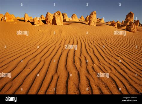 Pinnacles Desert In Western Australia Stock Photo Alamy