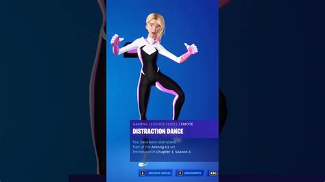 Distraction Dance Spider Gwen Skin Showcase Fortnite Dances And Emotes Fortnite Chapter 3