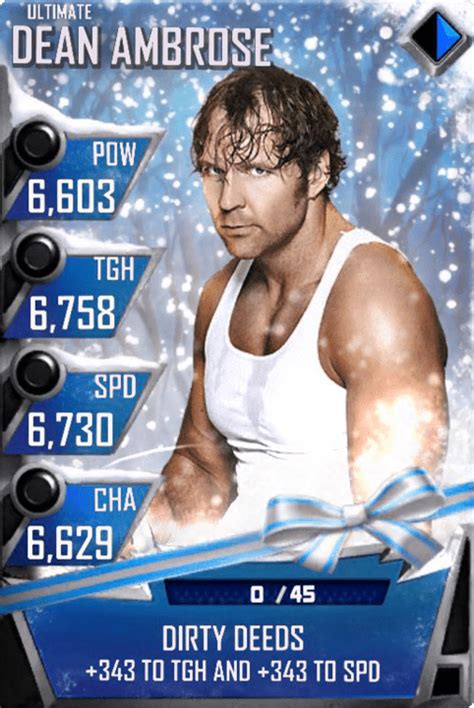 Dean Ambrose Wwe Supercard Roster