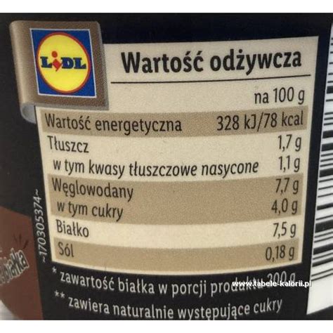 Ile Kcal Ma Kaszka High Protein O Smaku Kakaowym Pilos Tabele Kalorii