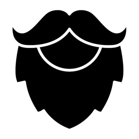 Icono De La Barba Vector Premium