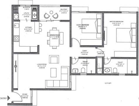 1277 sq ft 2 BHK Floor Plan Image - Assetz Property Group MARQ Available for sale - Proptiger.com