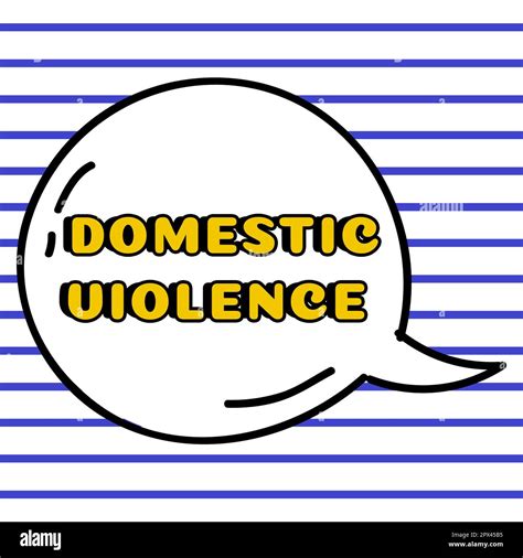 Sign displaying Domestic Violence, Business showcase violent or abusive ...