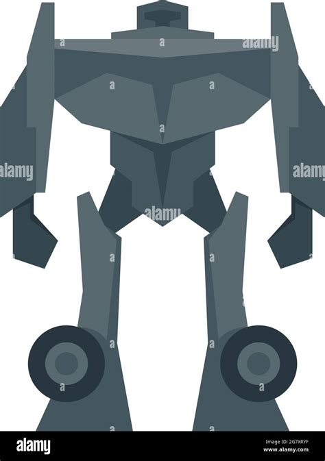 Soldier Robot Transformer Icon Flat Illustration Of Soldier Robot Transformer Vector Icon