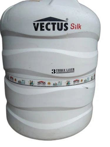 White Round Vectus Water Tank 1000ltr Silk 3 Layer Storage Capacity