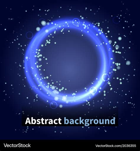 Abstract Background Sky With Light Particles Vector Image