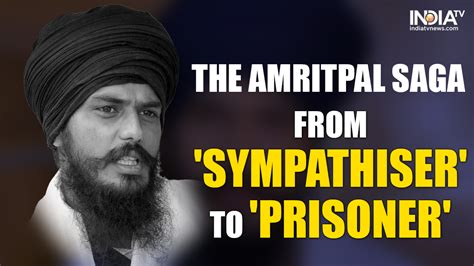 Khalistani Sympathiser Amritpal Singh Arrested Lodged In Dibrugarh Jail What We Know So Far