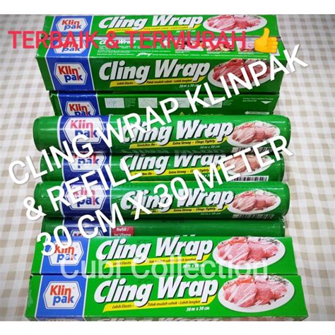 Jual KLINPAK CLING WRAP KLIN PAK 30CM X 30 METER KOTAK REFILL TERBAIK